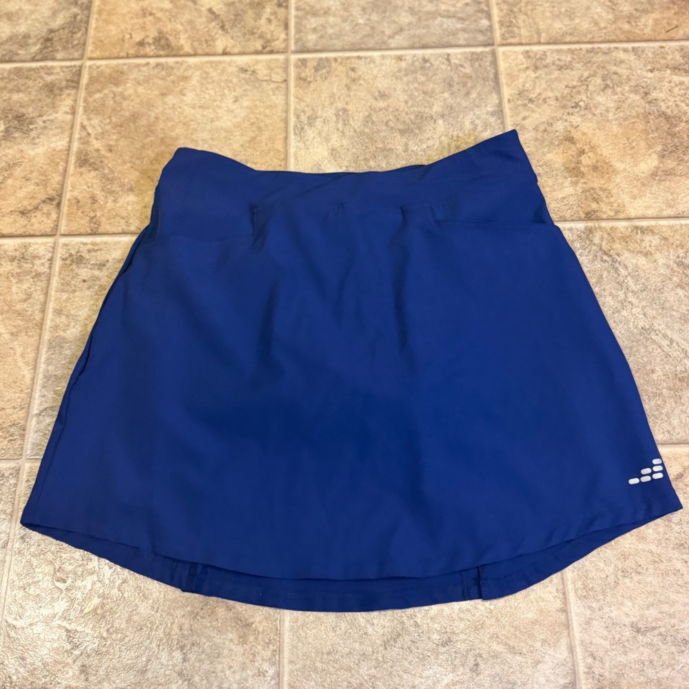 BCG Club Sports Womens Royal Blue Athletic Skort Size S Built-in Shorts Pockets